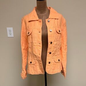 J. Jill Vibrant Orange Jacket